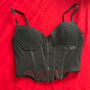 Rue 21 Black Mesh Top